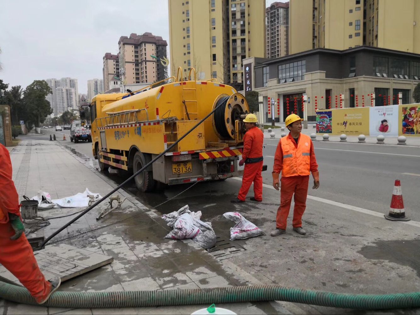 嘉禾排污管道清淤-管道清洗